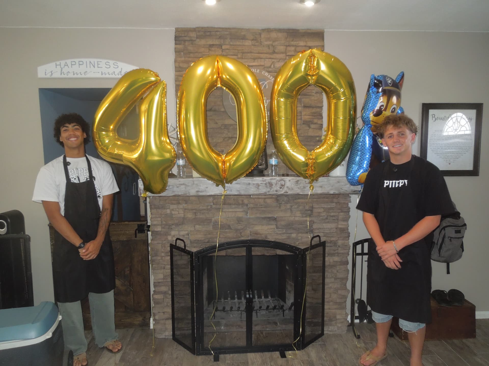 Puppy Chow team celebrating the Sandwiches for Summer mission